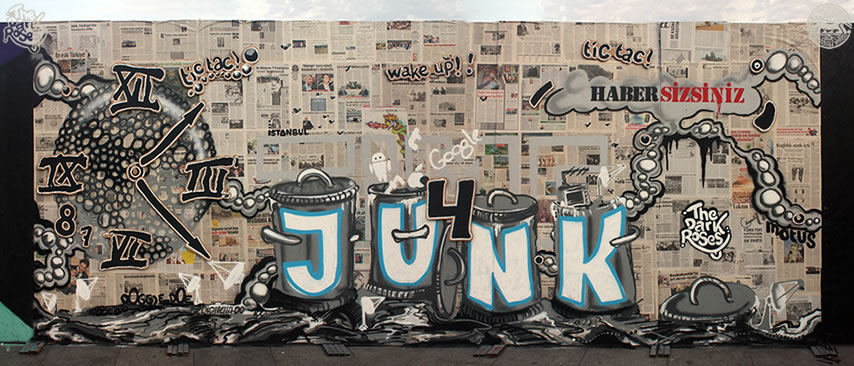 Time 4 Junk... HaberSizsiniz... made by DoggieDoe and Motus - The Dark Roses - Meeting of Allstars 2014 (MOAS2014) Barbaros Parkı, Beşiktaş, Istanbul, Turkey 7. September 2014